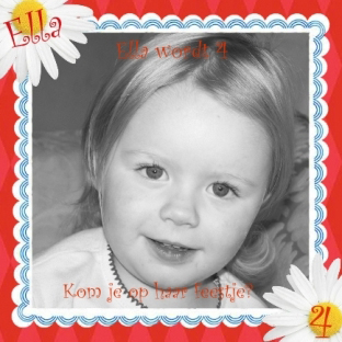 fotokaart met bloemen